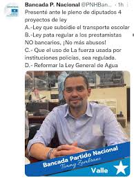 El Partido Nacional informó a través de...