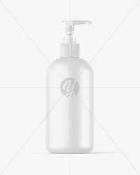 Glossy Liquid Soap Bottle With Pump Mockup Front View In Bottle Mockups On Yellow Images Object Mockups