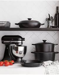 Crate And Barrel Le Creuset Matte Black Licorice Country Kitchen Designs Kitchen Aid Rustic Country Kitchens