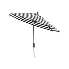 Black And White Striped Umbrella With Base 9 Sunbrella Black Cabana Stripe Patio Umbrella With Black Tilt Frame In 2020 Large Patio Umbrellas Patio Patio Umbrella Stand
