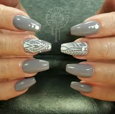 We've just made your life just that much paint the middle and pinky fingernail with the light gray nail polish. Gray And White Nail Designs Nail And Manicure Trends