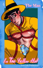 1boy bara blush bondage boner boxers bulge cum cum drip curious  george doujin cover erection under clothes gay hat human human only love  lab productions lovelabproductions male male only