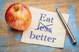 Eat Better Not Less Handwriting On A Napkin With A Fresh Apple Stock Photo Picture And Royalty Free Image Image 75265605
