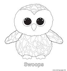 Print Swoops 2 Beanie Boo Coloring Pages Beanie Boo Party Beanie Boo Birthdays Beanie Boos