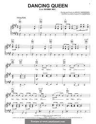 Dancing Queen From Mamma Mia By B Andersson B Ulvaeus S Anderson On Musicaneo Sheet Music Piano Music Piano Sheet Music Beginners