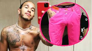 Hamilton lewis is known for his work on мстители: Sexy Neonlook Lewis Hamilton Oben Ohne In Pinkfarbener Hose Promiflash De