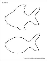 Printable Goldfish Templates Printable Free Goldfish Coloring Pages