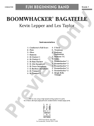 Boomwhacker® Bagatelle: Score