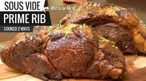 The alton prime rib recipes can give such heavenly flavor in every bite to all the food lovers. Best Way To Cook Prime Rib Roast Sous Vide Cooked 2 Ways Chefsteps Tested Youtube