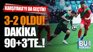 Kocaeli büyükşehir belediyesi iştiraklerinden ulaşımpark a.ş. Kocaelispor Karsiyaka Yi Da Gecti 3 2 Bugun Kocaeli Gazetesi Kocaeli Gazetesi