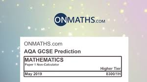 2019 Aqa Higher Paper 1 Maths Gcse Predicted Paper Non Calculator Exam 8300 1h May 2019 Youtube