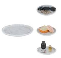 Amazon.com: Bandeja de almacenamiento de mármol natural de lujo, mármol  genuino para decoración del hogar, bandeja de piedra para  baño/cocina/tocador, ...