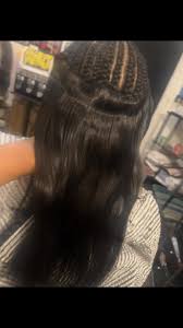 quickweave #braidedfoundation #liquidcapprotection #mullet #shorty #shroom  #bangs #bigfacez Ebony Pashel-Morant