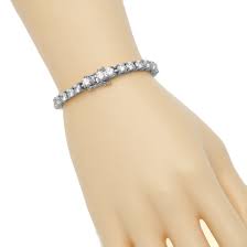 This item of jewellery exudes elegance through the fine bracelet set with small white. Sterling Silver Round Cut Tennis Bracelet Women Fashion Bracelet Cz Bracelets With Sparking Cubic Zirconia Esg14232 China Bracelet And Sterling Bracelet Price Made In China Com