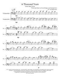 Download A Thousand Years Cello Duet Sheet Music By Christina Perri Sheet Music Plus Sheet Music Digital Sheet Music Christina Perri