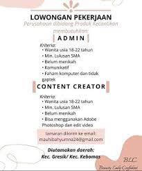 Maybe you would like to learn more about one of these? Lowongan Admin Dan Content Creator Gresik Atmago