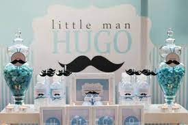 This should create a horseshoe shape. Little Man Mustache Themed Birthday Party Planning Ideas Decor Birthday Party Themes Birthday Party Planning Mustache Birthday Party