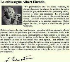 La Crisis Segun Albert Einstein Citas De Einstein Einstein Citas De Albert Einstein