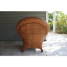 Yep, sometimes ya gotta put your feet up, and let's face it, it still has to look good. Pottery Barn Rattan Malabar Chair Ottoman Chairish