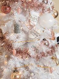 Elegant White Vintage Christmas Decoration Ideas 28 Rose Gold Christmas Tree Rose Gold Christmas White Christmas Trees