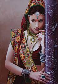 Twin xl quilt set includes: Indienne A La Colonne Painting By Bernard Ciochetti Artmajeur