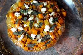 Sweet Savory Autumn Tarte Tatin With Roasted Squash Sage And Goat Cheese Sweet Savory Tarte Tatin Savory