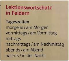 Der kalender zeigt die mondphasen der einzelnen jahre. Do We Have Am Mittag Like Am Morgen German Language Stack Exchange