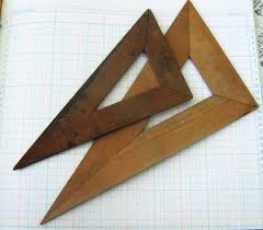 Vintage Wooden Craftsman Drafting Triangle Tools Set Of Two Drafting Tools Antique Tools Tools