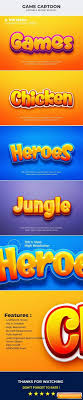 Download Game Cartoon 3d Text Effect Mockup Free Graphic Templates Fonts Logos Icons Psd Ai