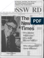 All letters must be keyed, meaning they are in an across word and a down word. Crosswords At A Crossroad The Puzzle Turns 100 What Is The Clue To Its Survival By Lynn Feigenbaum Crossword Newspapers