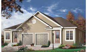Garage type courtyard entry garage 5 front entry garage 62. Eplans Bungalow House Plan Uncomplicated Duplex Design Square House Plans 20347