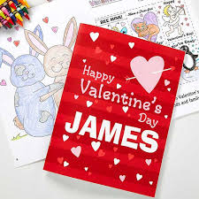Download Personalized Valentine S Day Coloring Book
