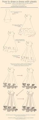 How To Draw A Dress With Pleats Tutorial Drawing Clothes Drawings Drawing Tips