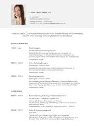 Lebenslauf Vorlagen Kostenlose Empfohlene Muster Karriere At