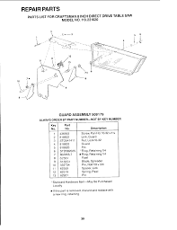 113.242970 craftsman bench saw table extension installation instructions: Craftsman 113221620 User Manual Table Saw Manuals And Guides L0906498