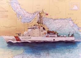 Uscg Wrangell Cathy Peek Nautical Chart Map Art