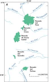 What is the economy of the tolima department? Usgs P 1386 I Colombia Ruiz Tolima Volcanic Massif