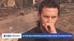 Milo Ventimiglia chokes back tears after home burns down in wildfire before  wife gives birth