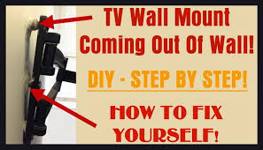As with the expansion anchor, drive it in until it sits flush with the drywall. Tv Flat Screen Wall Mount Coming Out Of Wall How To Fix