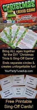 As long as you have a computer, you have access to hundreds of games for free. The Trivia And Sing Along Christmas Party Game Diy Christmas Party Christmas Party Games Christmas Trivia