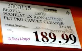 Bissell Proheat 2x Revolution Max Clean Pet Pro Full Size Carpet Cleaner 1986 Costco Costco Sale Bissell Proheat 2x Pet Pro Carpet Cleaner 189 99 Frugal Hotspot