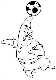 Find out more spongebob on printablecoloringpages.org. Patrick Heading Ball Soccer Coloring Pages Coloring Pages Spongebob Drawings Cute Coloring Pages