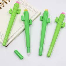 Black And Mild Plastic Tip 1pcs Cute Creative Cactus Gel Pens Stationery Office School Supplies Gift Gel Pen 0 38mm Black Ink In Gel Pens From Office Schoo Stationery Pens Gel Pens Pen