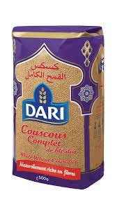 Because of its small size, it cooks in just a few minutes. Whole Wheat Couscous Dari