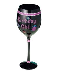 All you have to do is draw a line, fill the glass with liquid, and make it smile again. Wine Glasses Grasslands Road Simply Fabulous Happy Birthday Girl Wine Glass Amscan 462686 Home Kitchen
