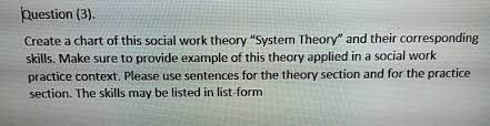 solved question 3 create a chart of this social work t