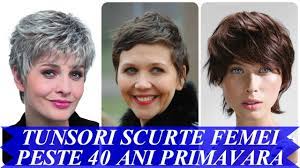 Aceste tunsori va vor scoate in evidenta latura tanara si in special pometii, fiind vorba de tunsori care se bazeaza in special pe accentuarea trasaturilor fetei. Modele De Tunsori Scurte Moderne Femei Peste 40 Ani Primavara 2018 Youtube