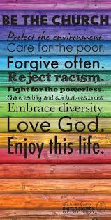 Be The Church Rainbow Banner Vertical United Church Of Christ Church Banners Church