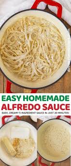 Cream cheese is excellent to complete the delicious taste, thicken the sauce and prevent it from separating. Homemade Alfredo Sauce With Cream Cheese Is The Creamiest Easiest Quick Fettuccini Alfredo E Alfredo Sauce Recipe Homemade Alfredo Sauce Easy Homemade Alfredo