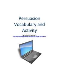 Persuasive Techniques Vocabulary And Activity Persuasive Techniques Vocabulary Rhetorical Analysis